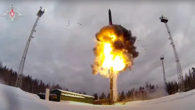 NWBM Russian ICBM test